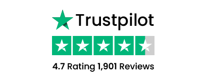 Trust Pilot rating with 1691 reviews